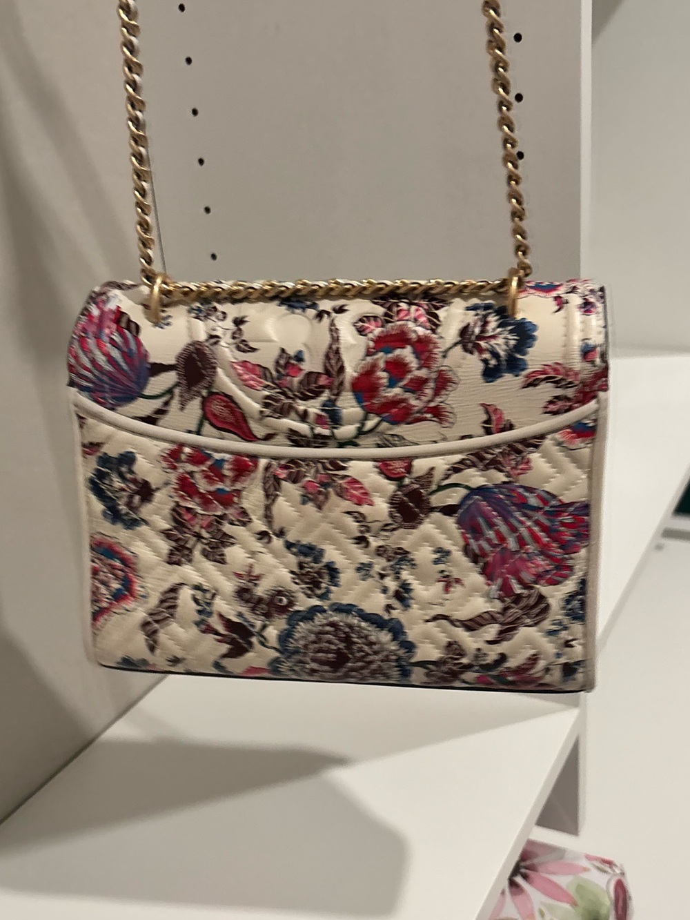 Floral Embroidered Chain Shoulder Bag - Cream Floral Tory Burch handbag
$75 - Picture 2 of 4